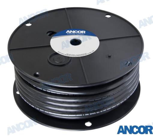 CABLE BATERIA 2AWG (33MM²) NEGRO (76 M)