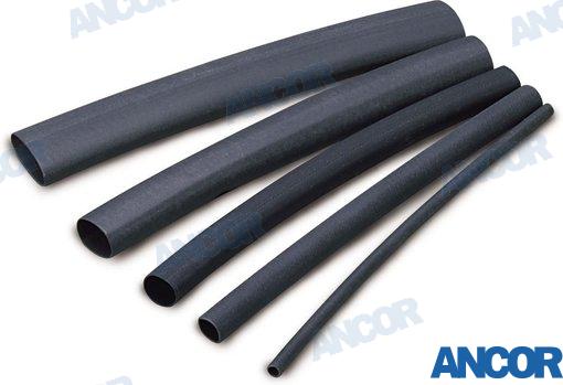 TUBO TERMORETRACTIL 4,8-1,6MM NEGRO