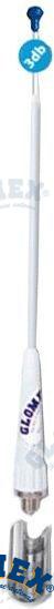 ANTENA VHF - 900 MM - FIBRA + BASE RA1
