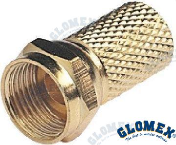 CONECTOR F MACHO GOLD PARA RG6 Y RG59