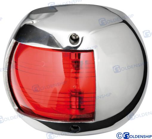 LUZ NAVEGACION AISI316/112.5° ROJA
