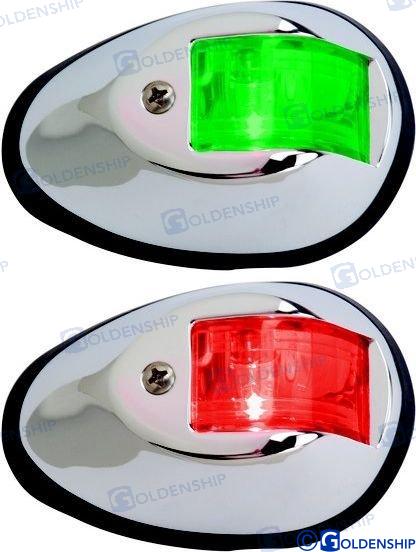 PAR LUCES NAVEGACION INOX LED