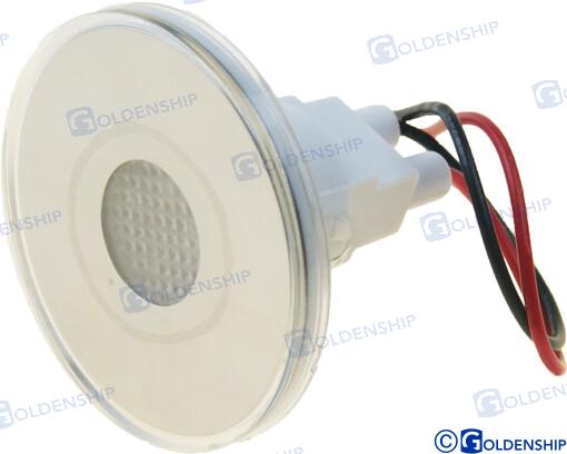 LUZ INTERIOR/EXTERIOR REDONDA LED NARANJ