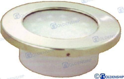 LUZ INTERIOR/EXTERIOR REDONDA INOX 3" LE