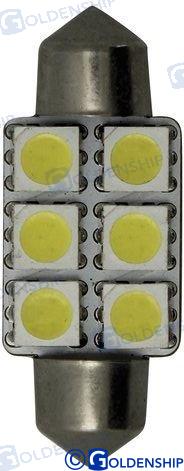 BOMBILLA FESTON 6LED 1,3W 10/30V 15,9*37