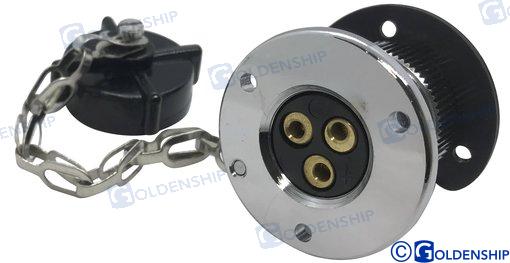 ENCHUFE ESTANCO 3 AMP. 3 POLOS