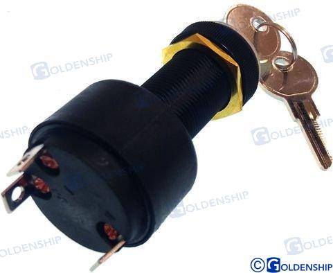 LLAVE ARRANQUE 3T-3POS W/CAP