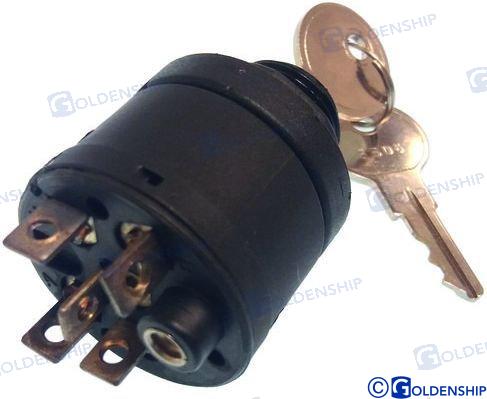 LLAVE ARRANQUE 6T-3POS