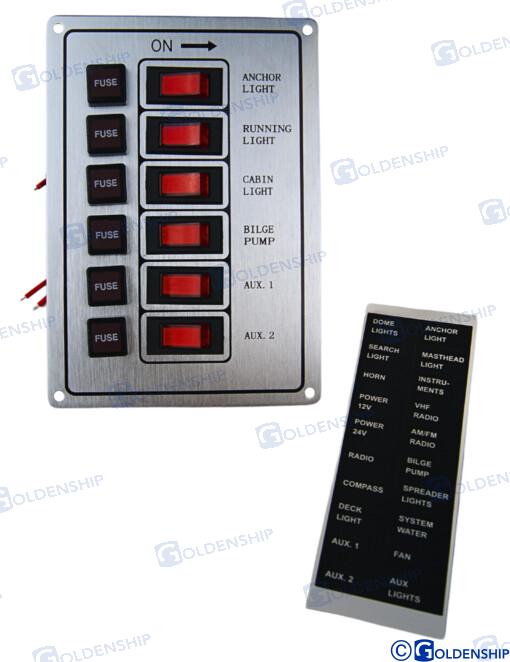 PANEL 6 INTERRUPTORES