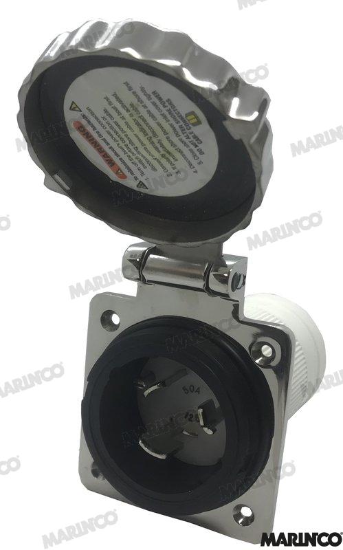 BASE INOX 50A 125V 3C