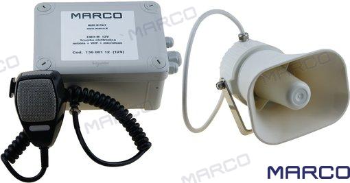 MEGAFONO ELECTRÓNICO 12V NIEBLA/VHS/MICR
