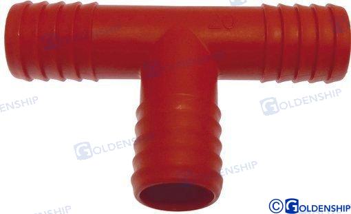 EMPALME "T" 20 MM ROJO