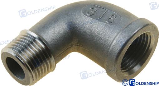 CODO 90º M-H INOX 3/8" (2)