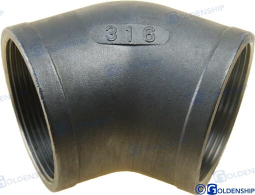 CODO 45º H-H INOX 2"