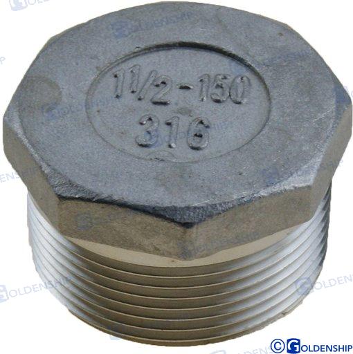 TAPON MACHO INOX 1-1/4