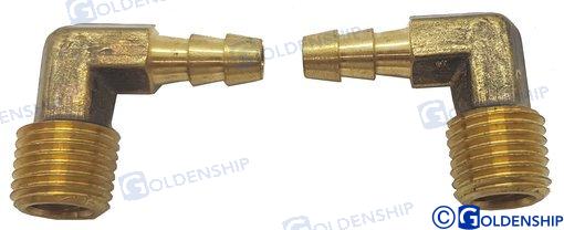 RACOR 90º NPT 1/4 X 1/4" (PACK DE 2)