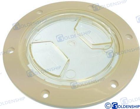 TAPA REGISTRO 127MM TRANSPARENTE