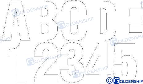 KIT NUMEROS Y LETRAS BLANCO