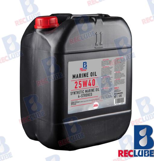 ACEITE MARINO 25W40 SINTETICO 205L