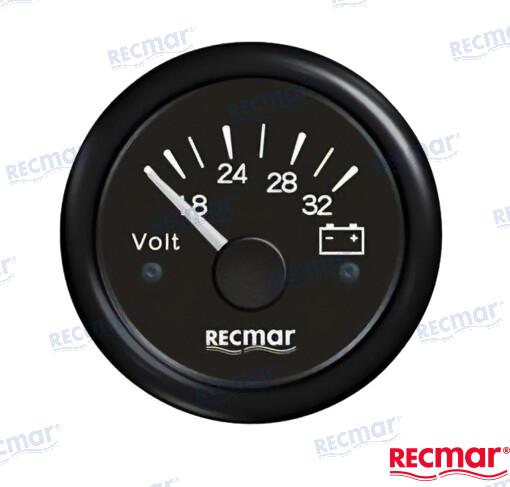 VOLTIMETRO 8 / 32V NEGRO