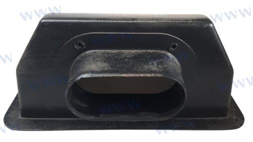 CAJA TRANS 10X4 SALIDA LATERAL OVAL