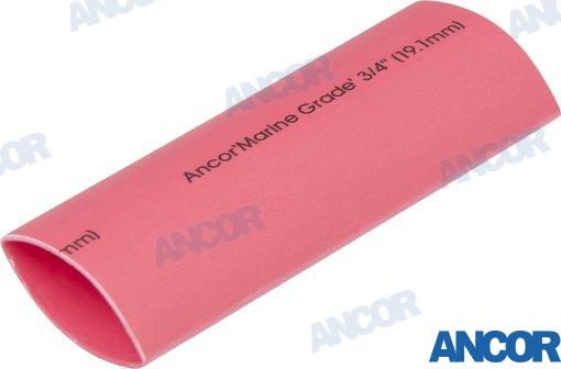 TUBO TERMORETRACTIL 19-6,4MM ROJO