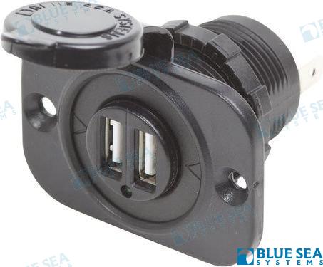 BASE 12VDC 2 USB CARGADOR 5V 2.1A