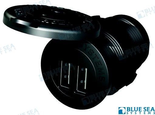 BASE 12/24VDC DUAL USB CARGADOR 4,8A