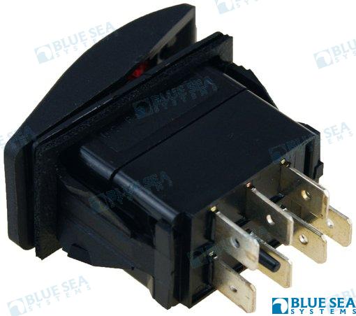 INTERRUPTOR LUZ ON-OFF-ON NEGRO