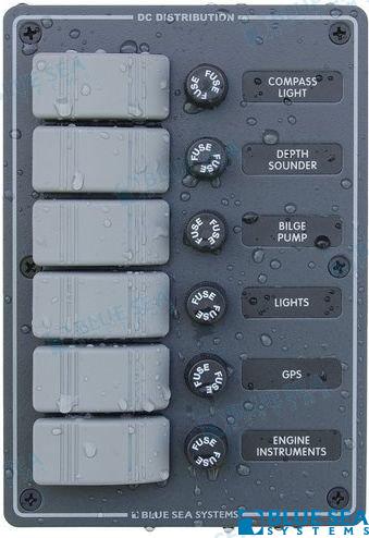 PANEL 6 INTERRUPTORES VERTICAL