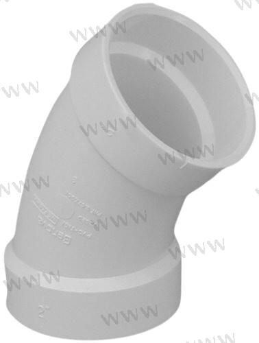 3.00" X 45º CODO (BLANCO)