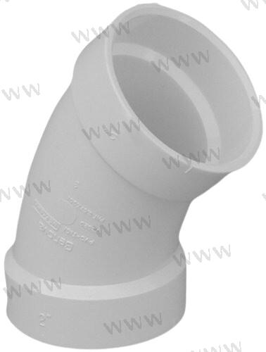 3.50" X 45º CODO ( BLANCO)