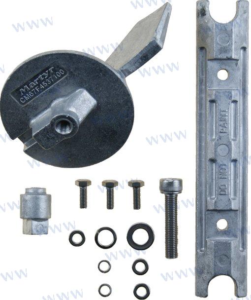 KIT ANODOS ALUMINIO YAMAHA 80-100HP