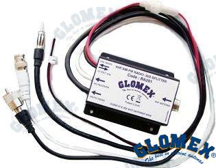 SPLITTER VHF ANTENNA  A AM/FM RADIO  Y