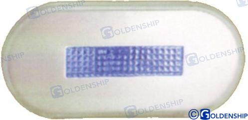 LUZ INTERIOR/EXTERIOR OVALADA LED AZUL