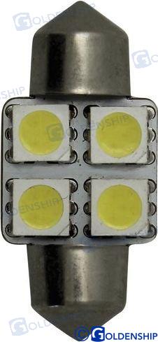 BOMBILLA FESTON 4 LED 1,2W 10/30V