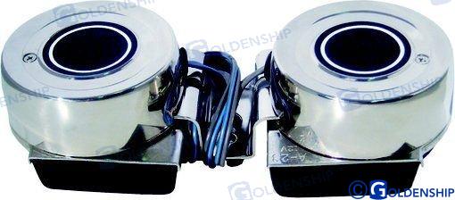 BOCINA MINI DOBLE  12V.  4A (114 DB)