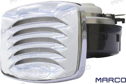 BOCINA ELECTRICA EMP. 12V CROMADA