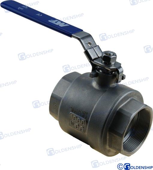 VALVULA BOLA 2 1/2" INOX