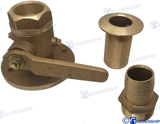 PASACASCOS CON VALVULA 1-1/2"