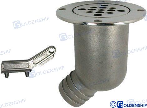 DESAGUE BAÑERA INOX. C/VALVULA