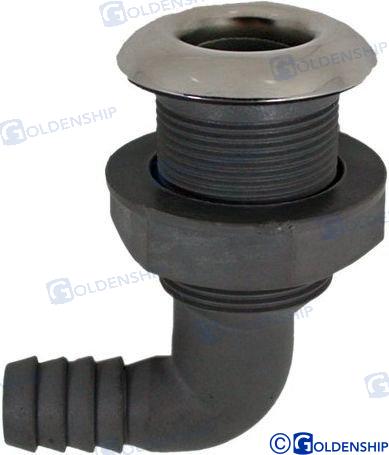 PASACASCOS NYLON/INOX 90º  3/4"
