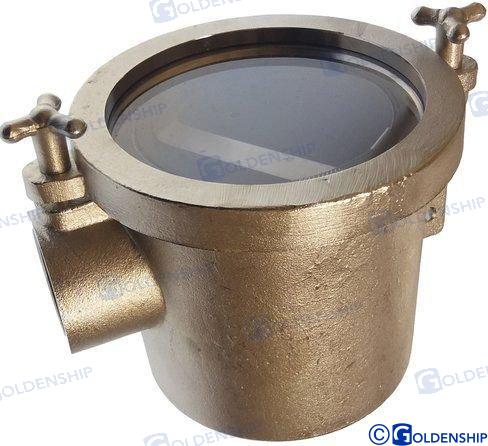 FILTRO AGUA 90º INOX  1 1/2"