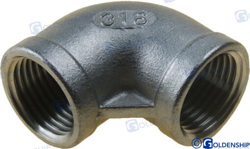 CODO 90º H-H  INOX   1/2