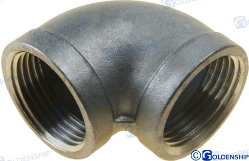 CODO 90º H-H  INOX    1"