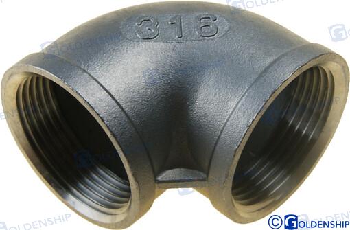 CODO 90º H-H  INOX   1-1/4