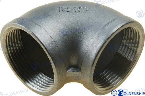 CODO 90º H-H  INOX   1-1/2
