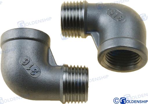 CODO 90º M-H  INOX   1/2 (2)
