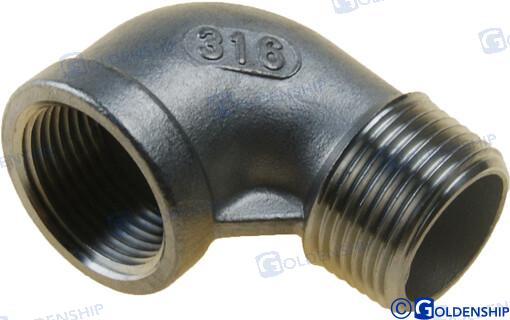 CODO 90º M-H  INOX   3/4
