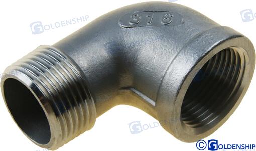 CODO 90º M-H  INOX    1"